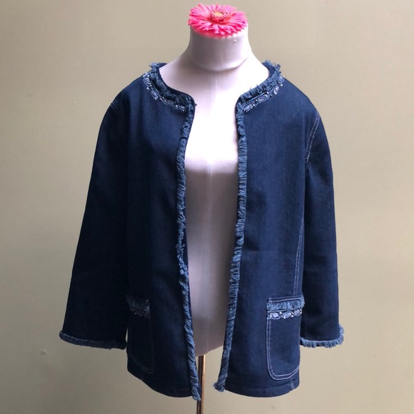Alfred Dunner Jackets & Blazers - Alfred Dunner denim jacket/blazer